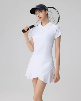 Color-Block Built-In Bra Tennis Set