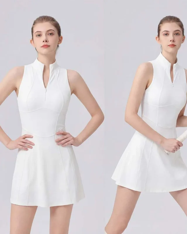 Color-Block Built-In Bra Tennis Dress III — tennis & golf development style SD-0007
