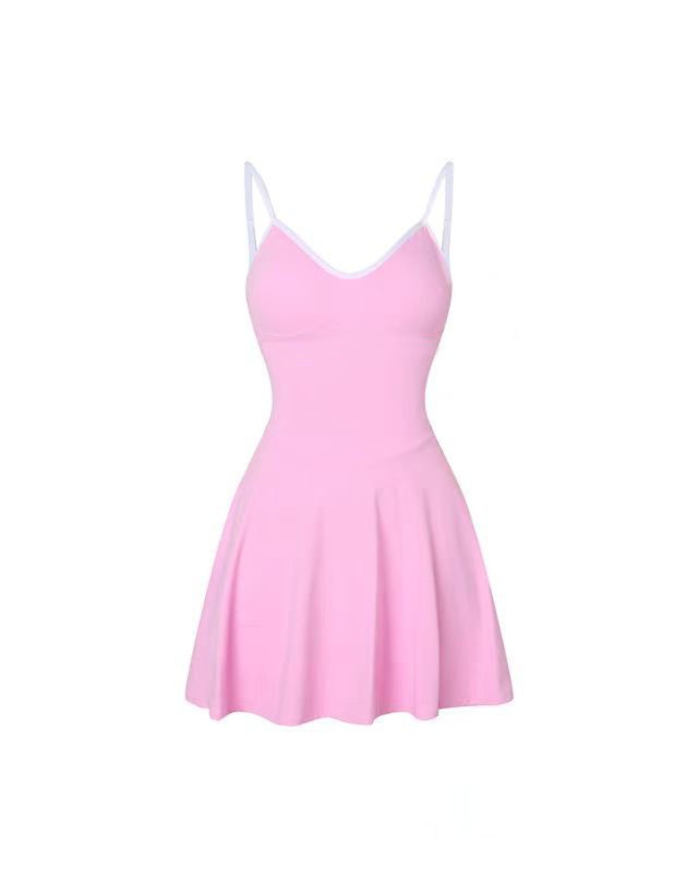 Brushed Built-In Bra Tennis Dress — tennis & golf development style SD-0014