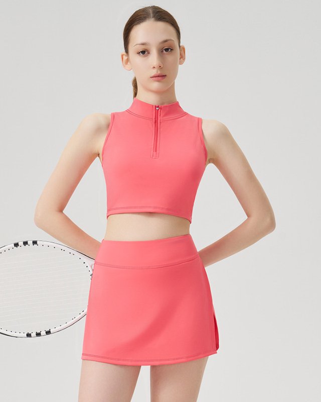Quick-Dry Short-Sleeve Tennis Skort — tennis & golf development style SD-0048