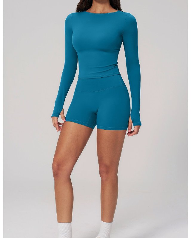 Quick-Dry Long-Sleeve Yoga Set — yoga sets development style SD-0209