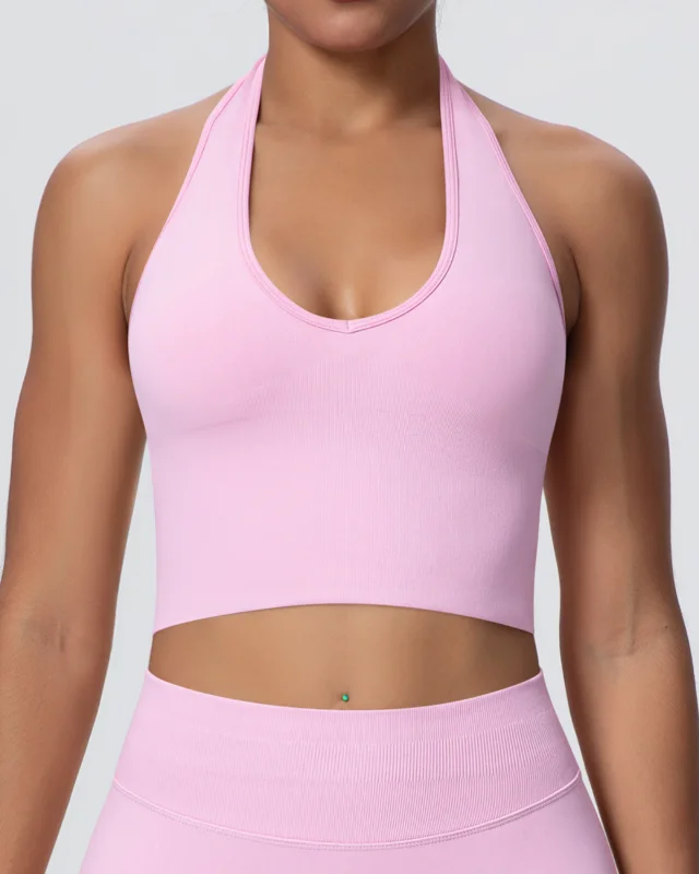 Breathable Seamless Open-Back Sports Bra — bras & tops development style SD-0442
